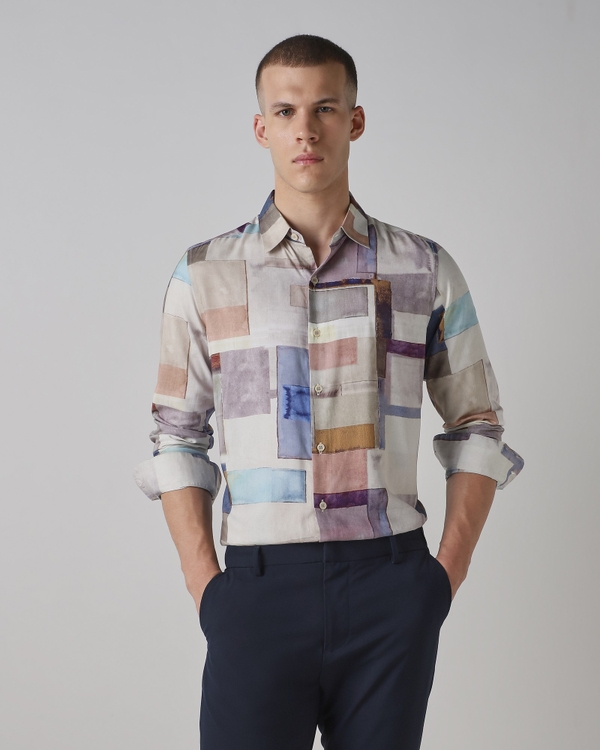Multi Viscose Digital Print Shirt