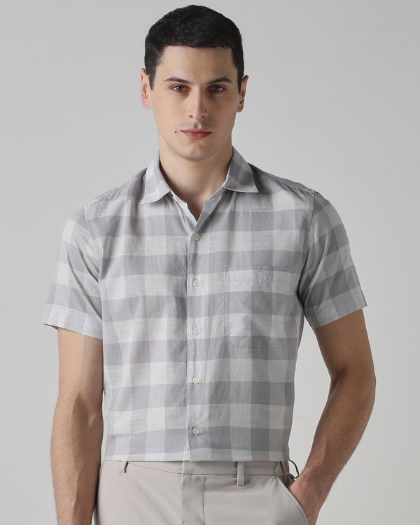 Grey Tonal Check Shirt