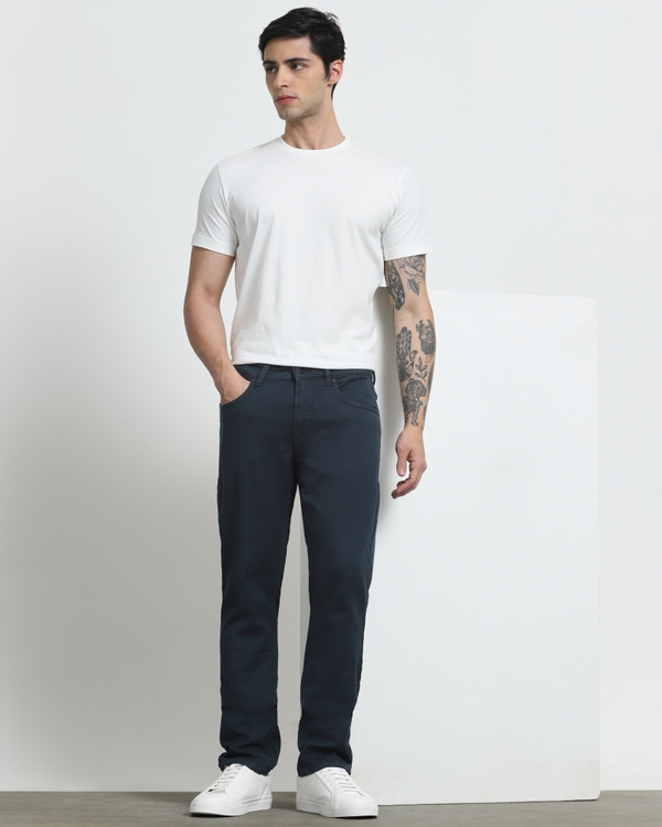 Navy Super Slim Fit Superstretch Coloured Jeans