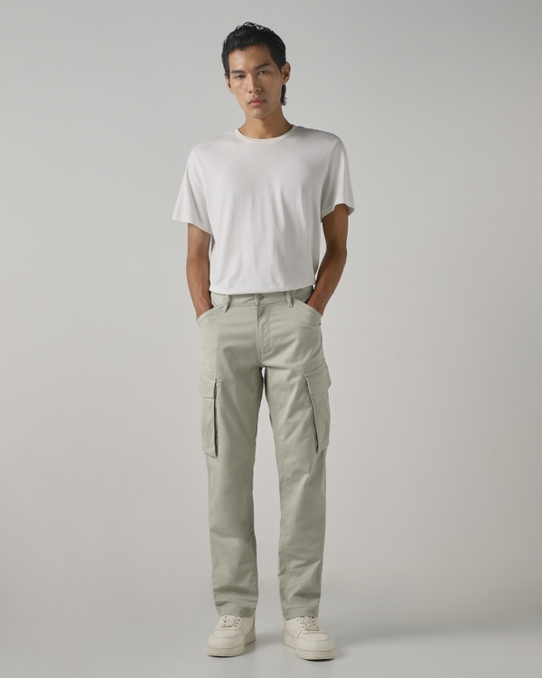 Sage Slim Fit Cotton Cargos