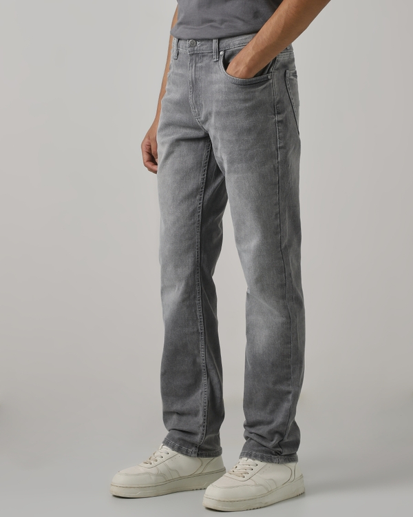Grey Straight Fit Original Stretch Jeans