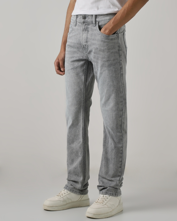 Light Grey Relaxed Straight Fit Original Stretch Jeans