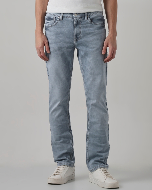 Light Grey Super Slim Fit Denim Deluxe Stretch Jeans