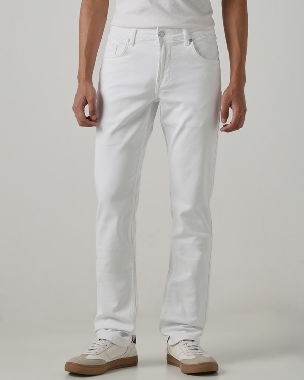 White Super Slim Fit Denim Deluxe Stretch Jeans